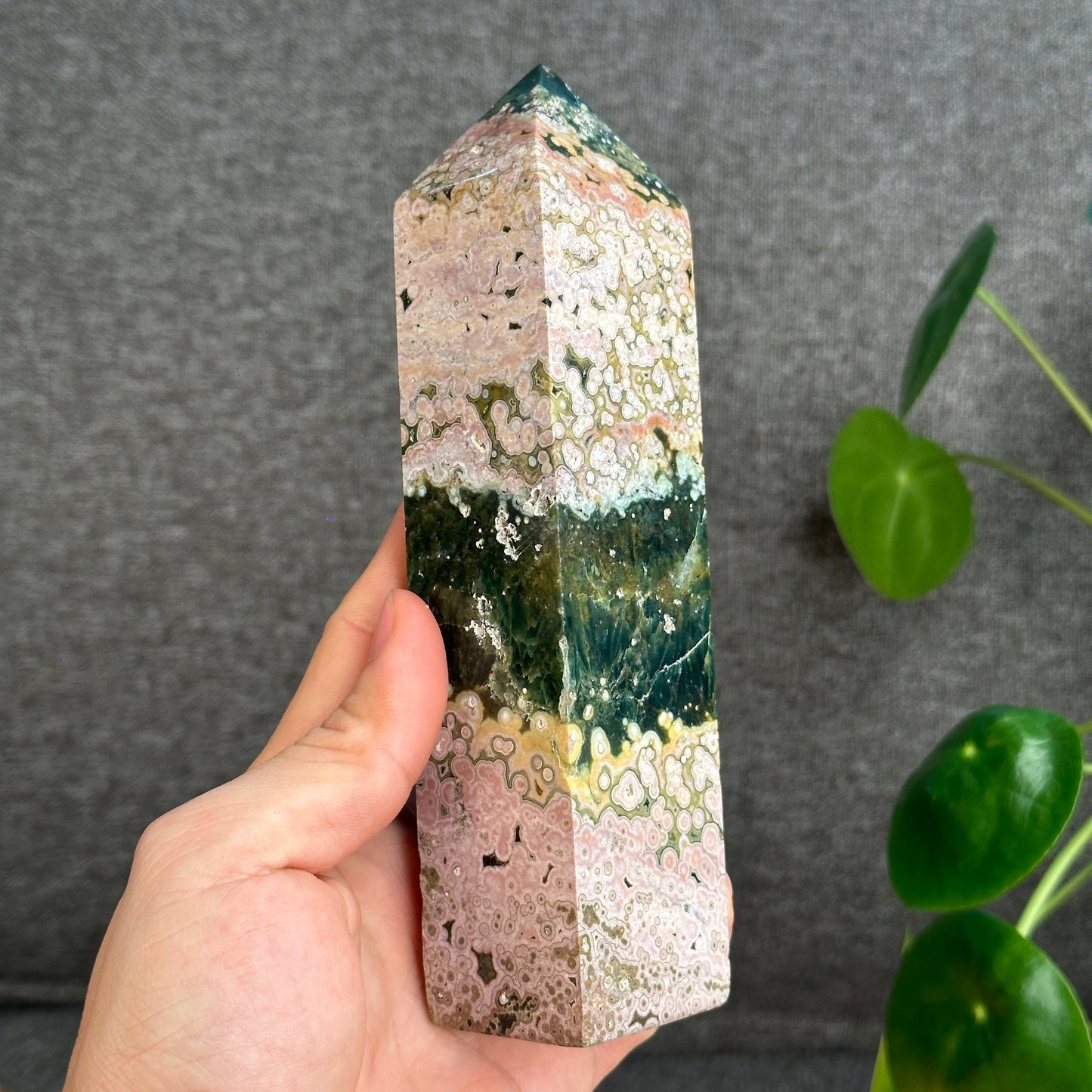 Natural Ocean Jasper Tower