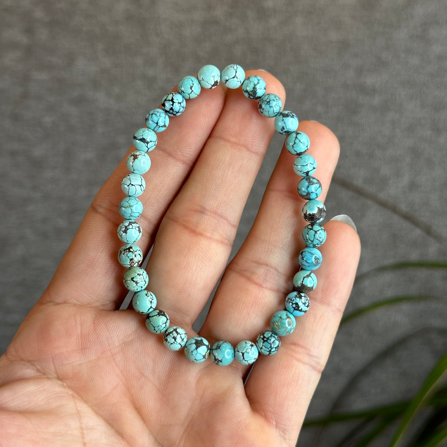 Natural Brown Pattern Turquoise Bracelet | Crystal Store