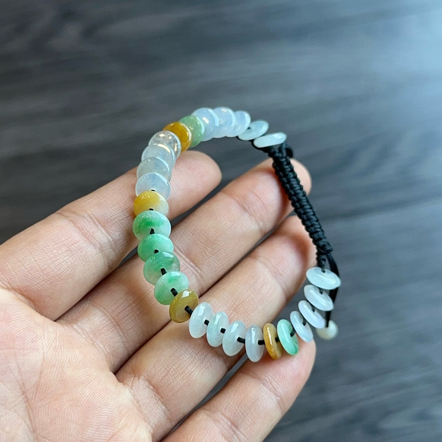 Natural Jadeite Jade Song Nho Bracelet