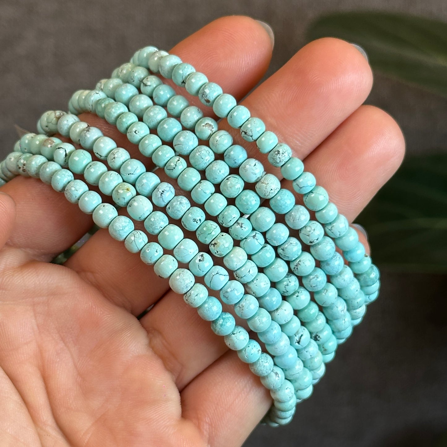 Natural Turquoise Bracelet Size 4.5 mm