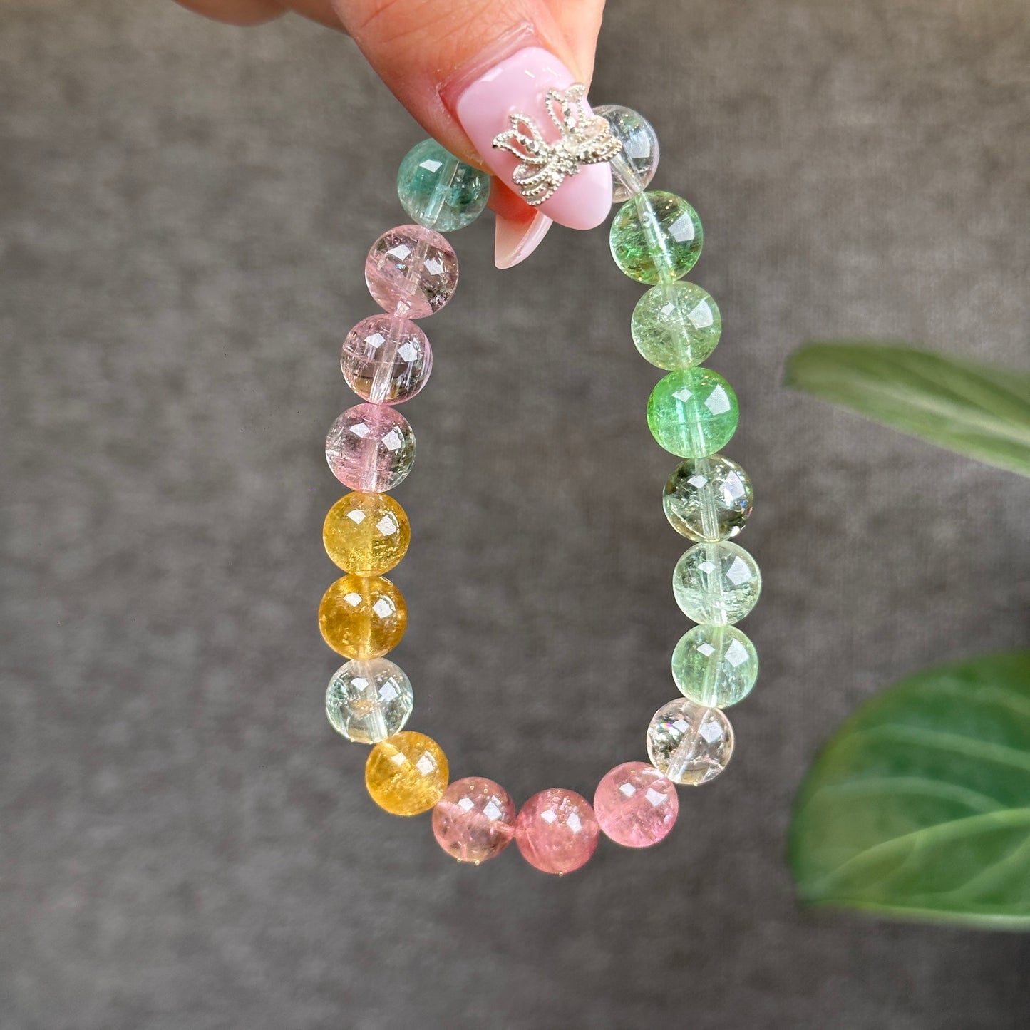 Macaron Tourmaline Bracelet Size 9.8 mm with Gem Review Certificate
