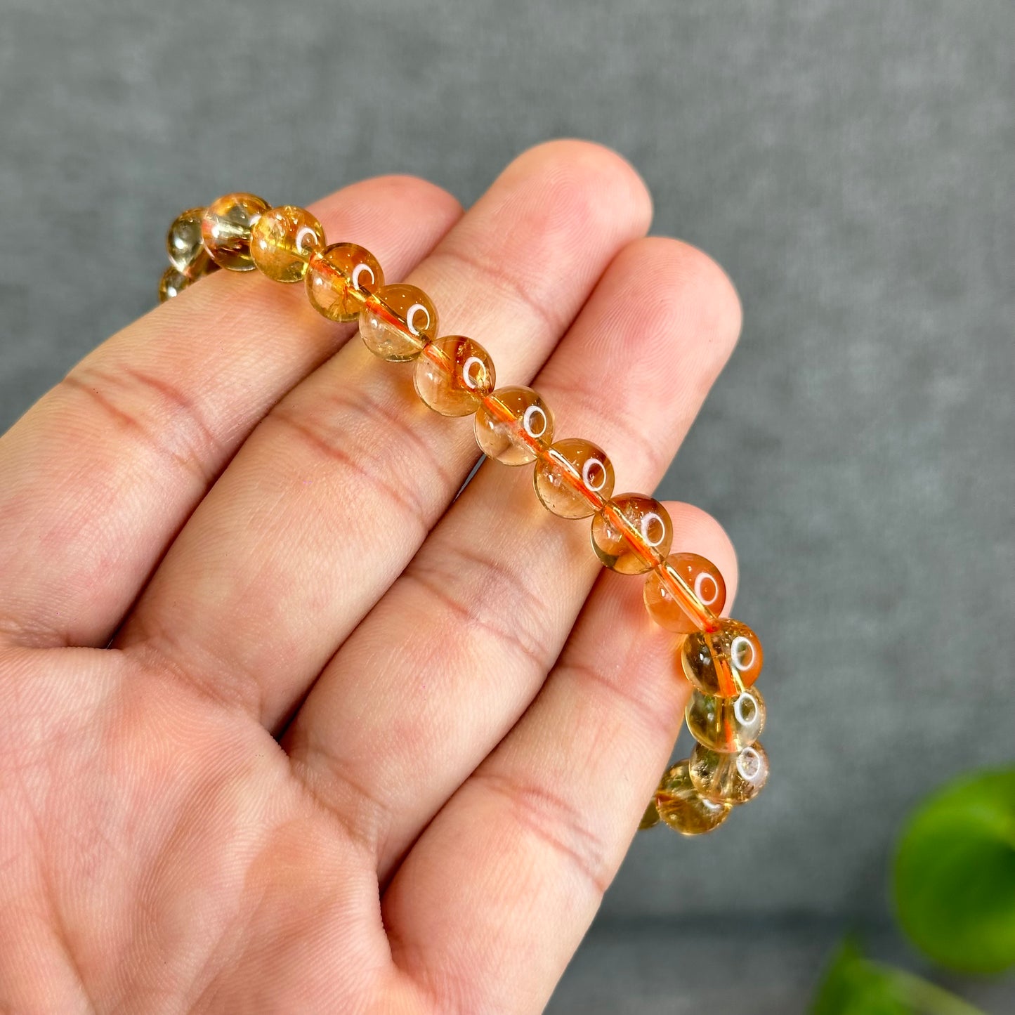 Natural Citrine Bracelet Size 7.5 mm