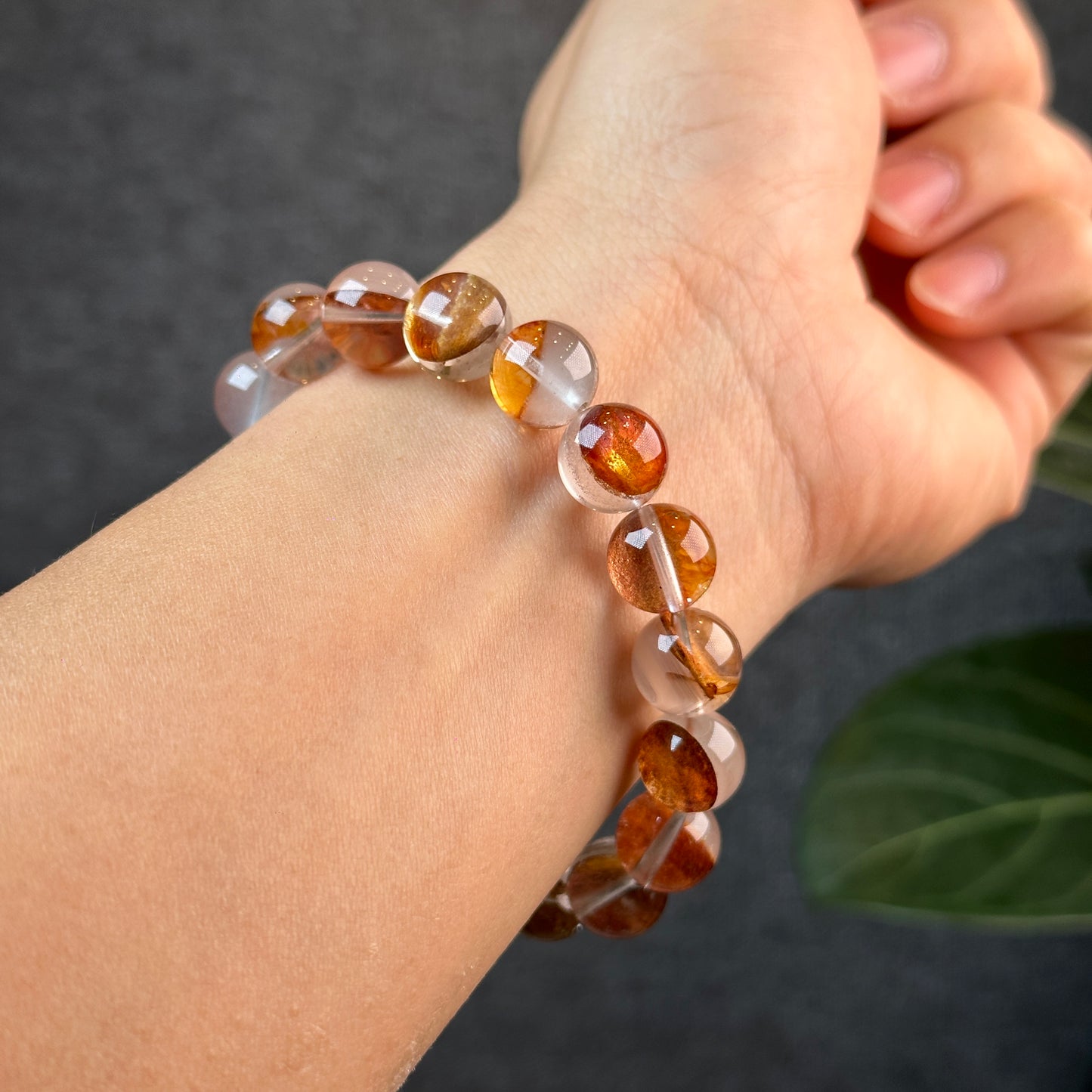 Natural Amphibole Golden Healer Bracelet Size 11 mm
