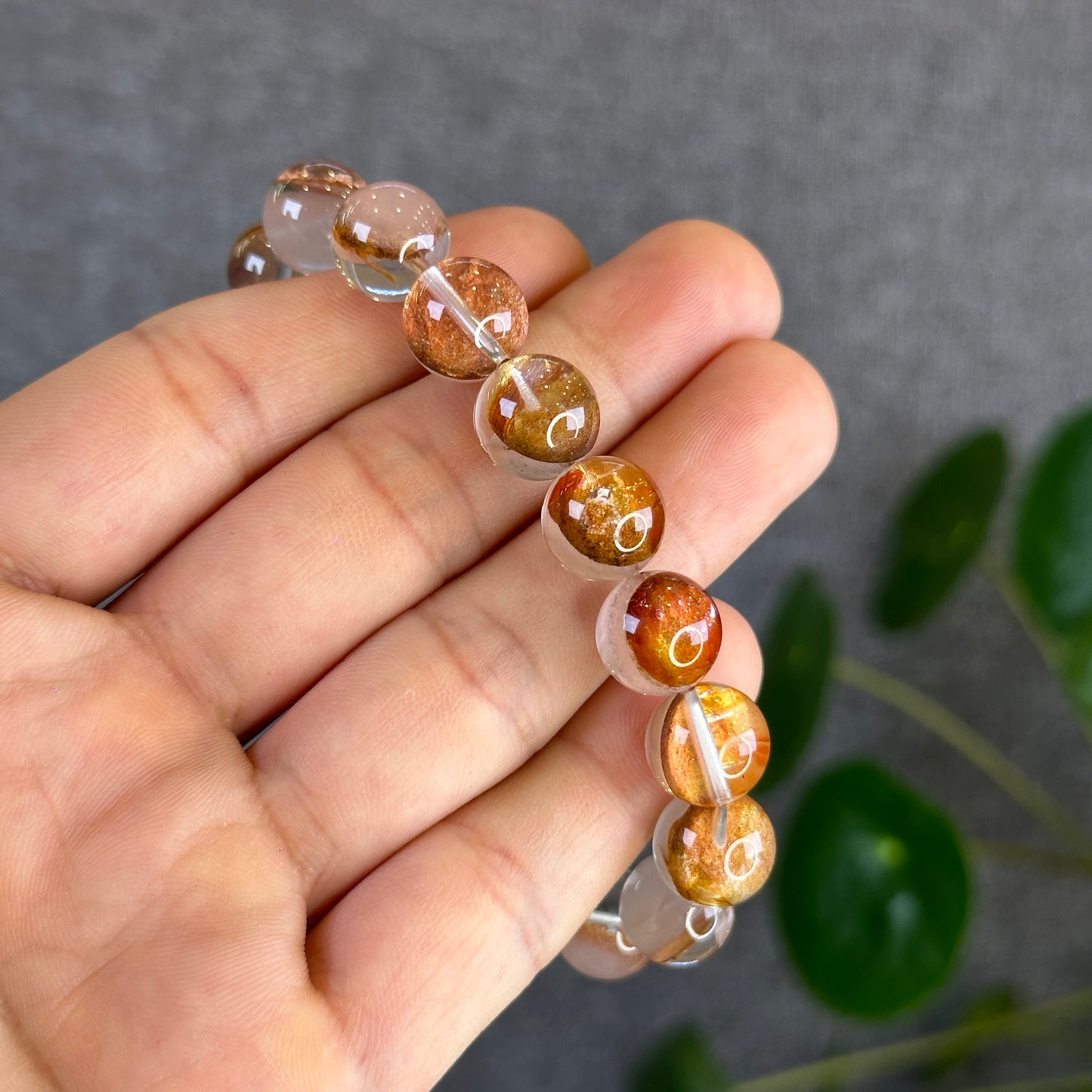 Natural Amphibole Golden Healer Bracelet Size 11 mm