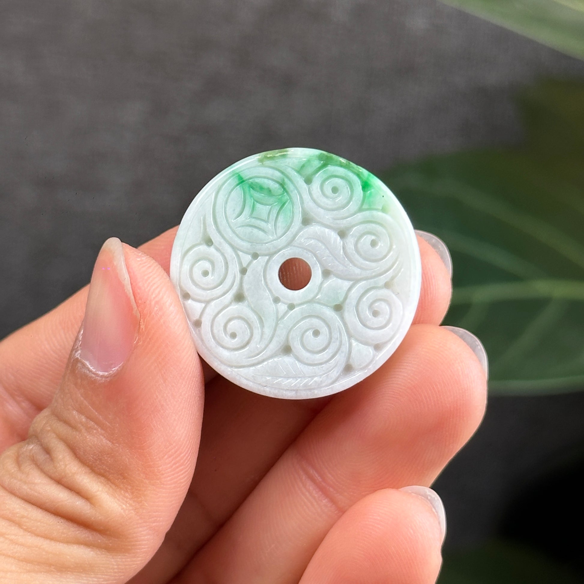 Jadeite Jade Donut - Natural Stone