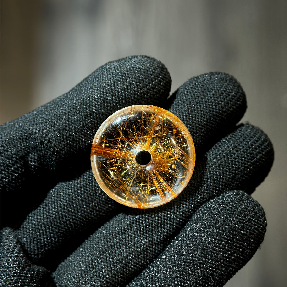 Dong Dieu Red Copper Rutilated Quartz Pendant