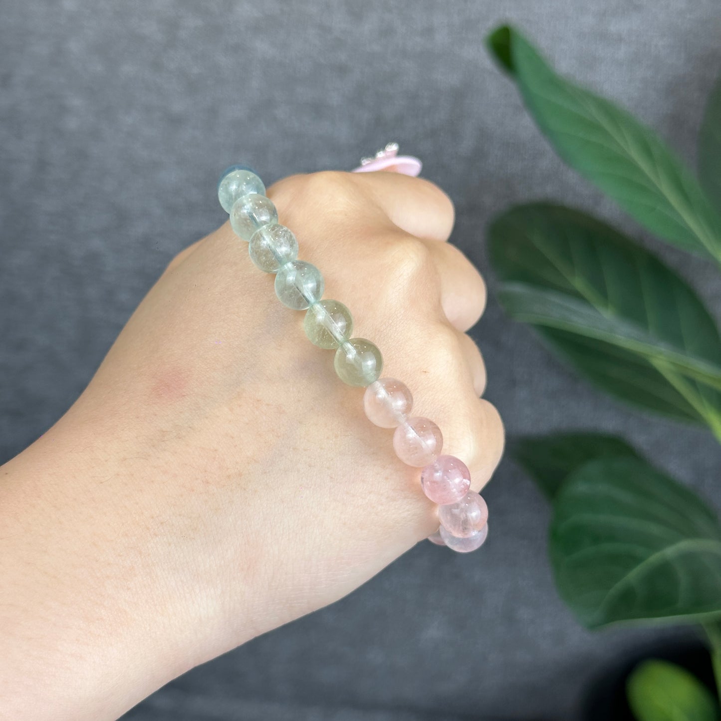 Natural Morganite Bracelet Size 8.5 mm
