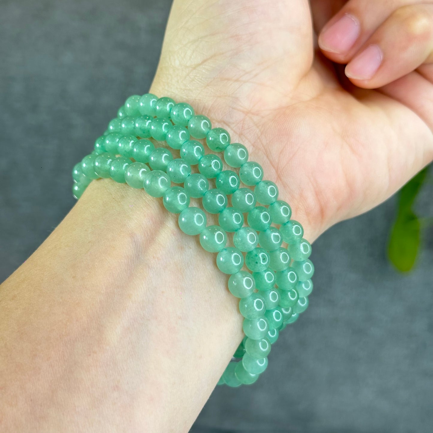 Natural Green Aventurine Bracelet Size 6 mm