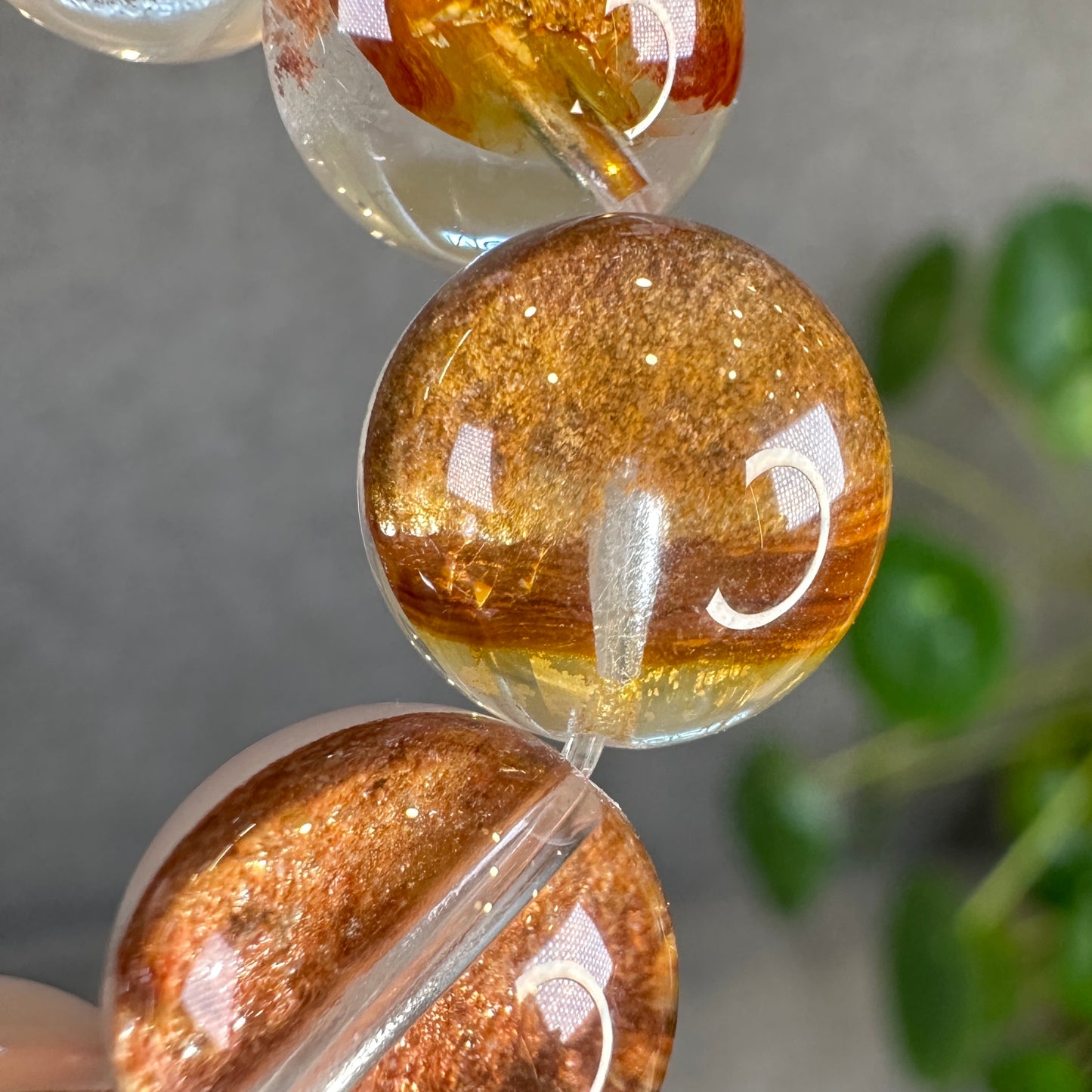 Natural Amphibole Golden Healer Bracelet Size 11 mm