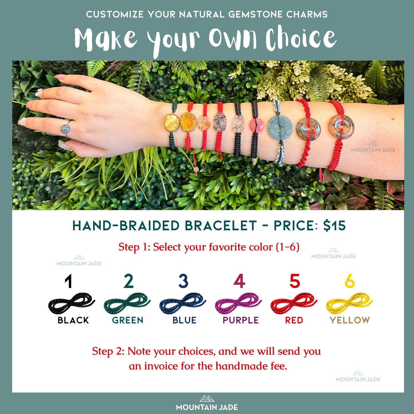 4 Leaf Natural Nephrite Jade silver Charm