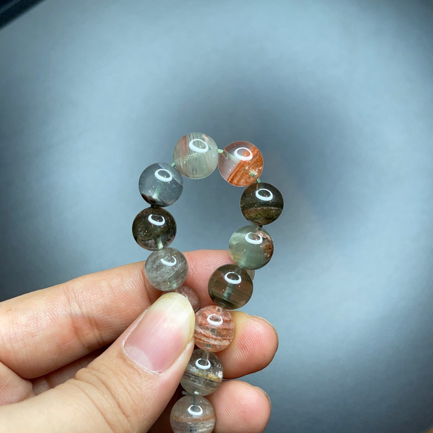 Natural Landscape Quartz Bracelet Size 10 mm