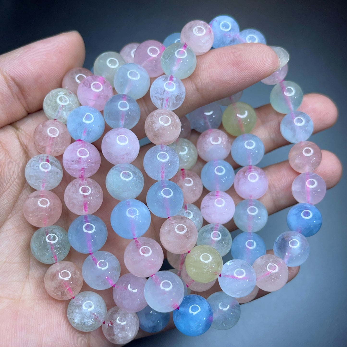 Natural Beryl Bracelet Size 10 mm
