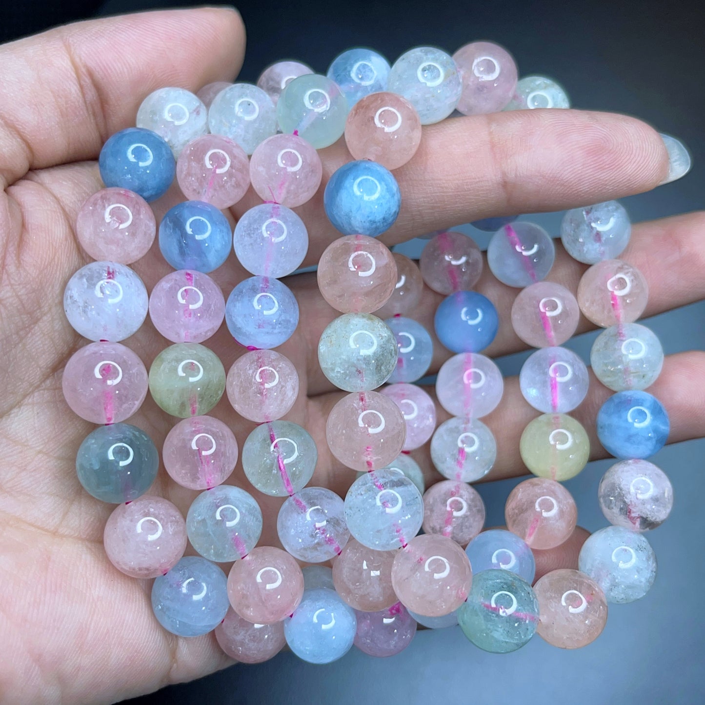 Natural Beryl Bracelet Size 10 mm