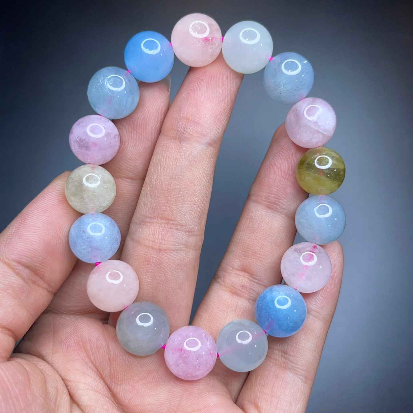Bracelet en Béryl Taille 12 mm