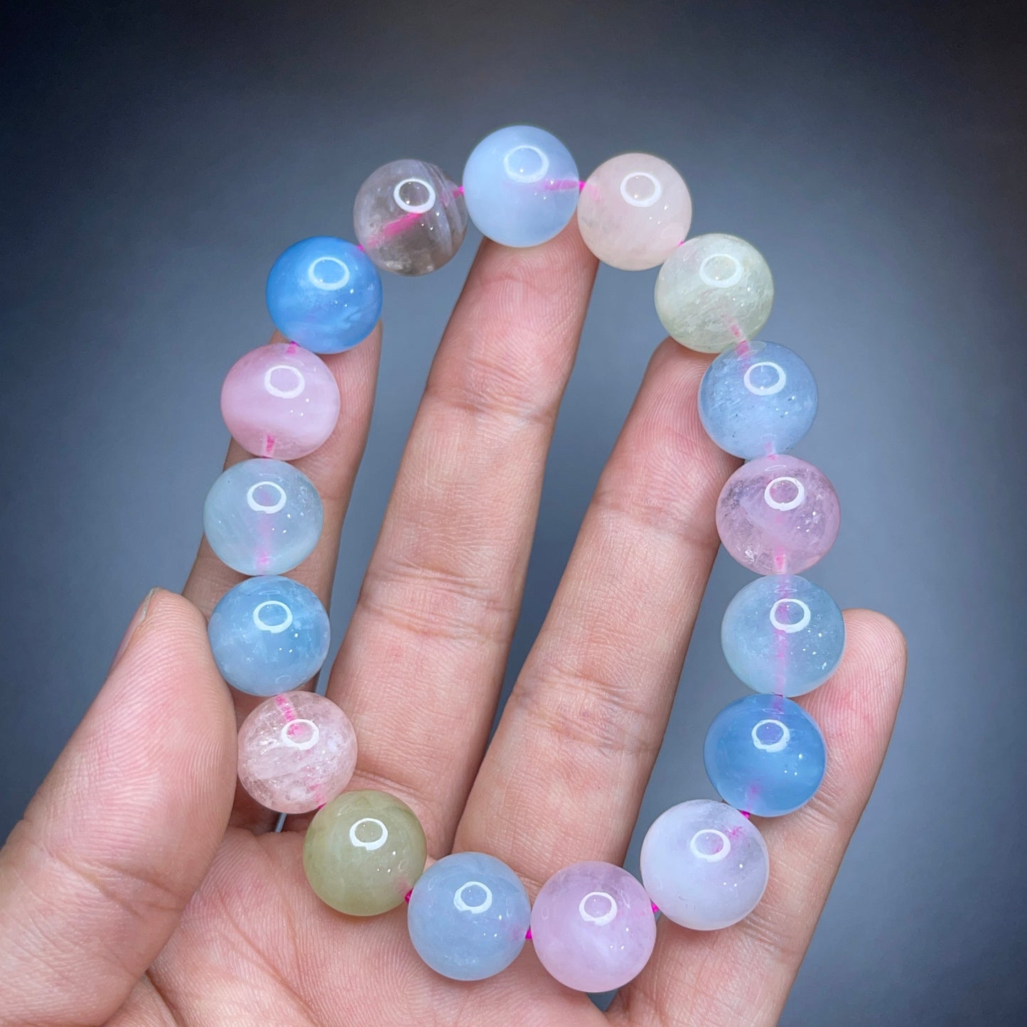 Bracelet en Béryl Taille 12 mm