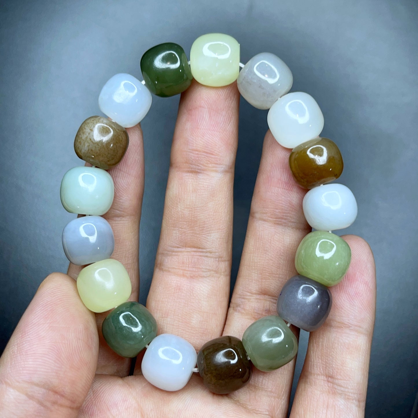 Hoa Dien Nephrite Jade Bracelet - Genuine Stone
