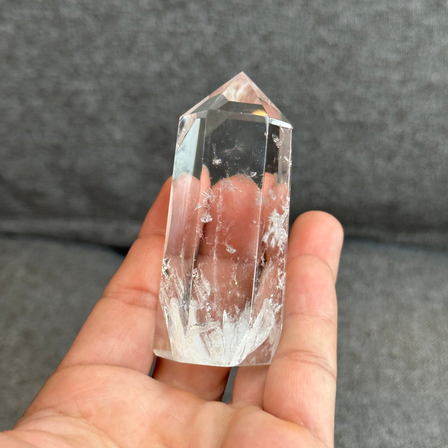 Natural Clear Quartz Tower