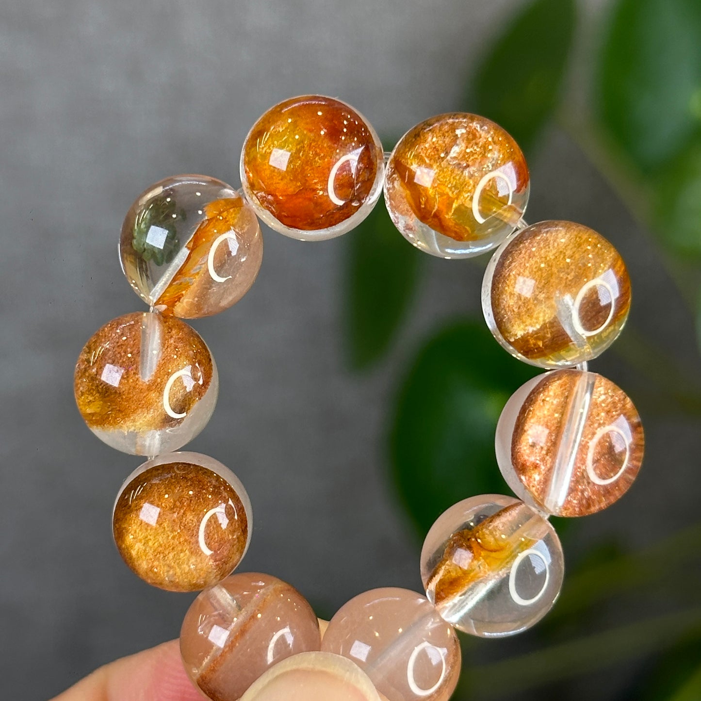 Natural Amphibole Golden Healer Bracelet Size 11 mm