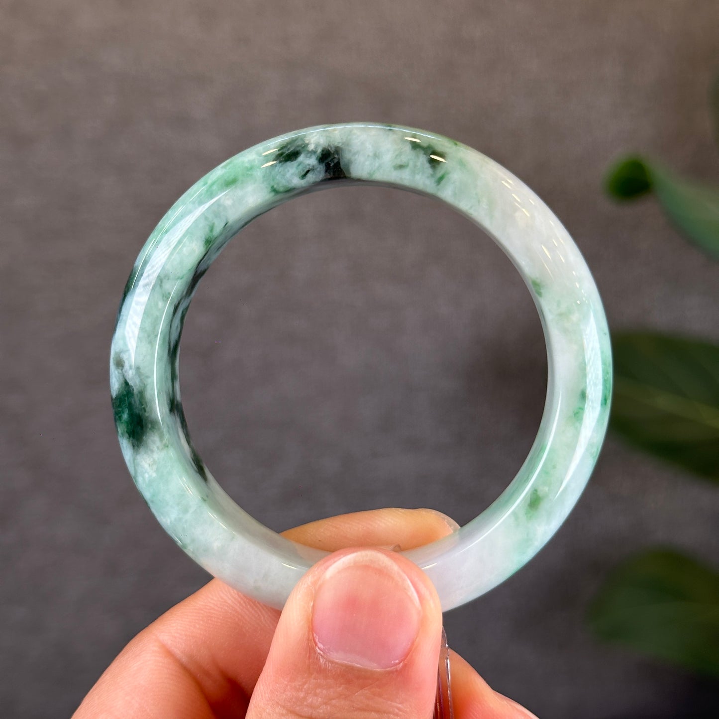 Son Thuy Natural Jadeite Jade Bangle Size 51.74 mm