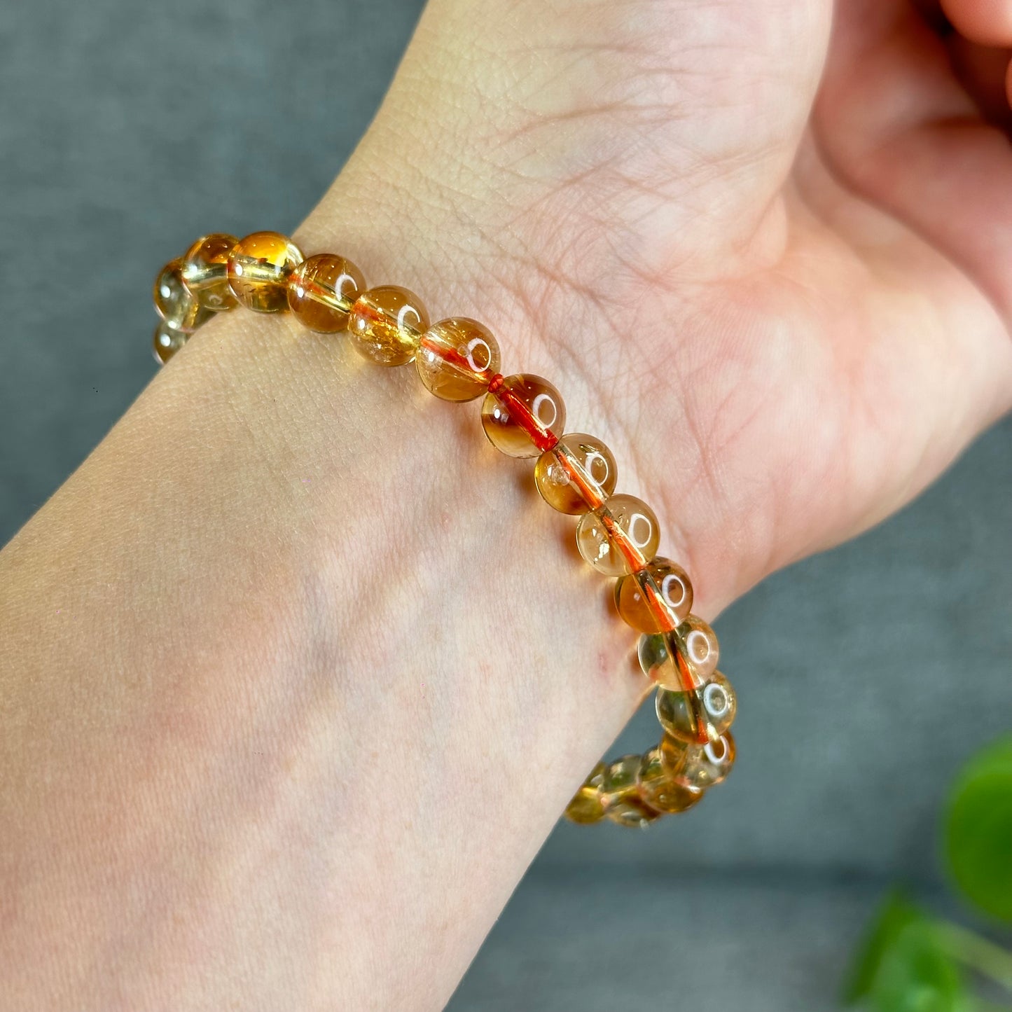 Natural Citrine Bracelet Size 7.5 mm