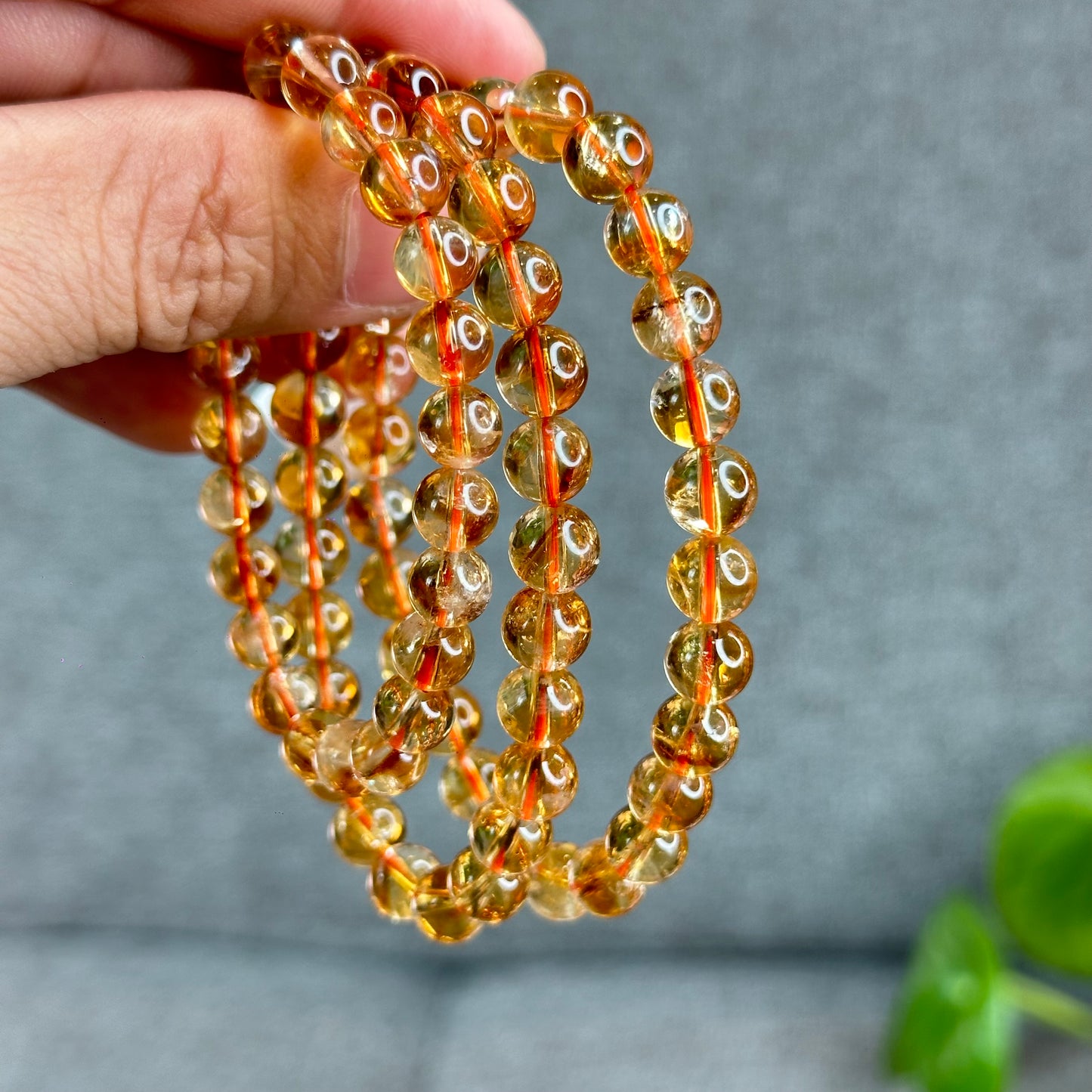 Natural Citrine Bracelet Size 7.5 mm