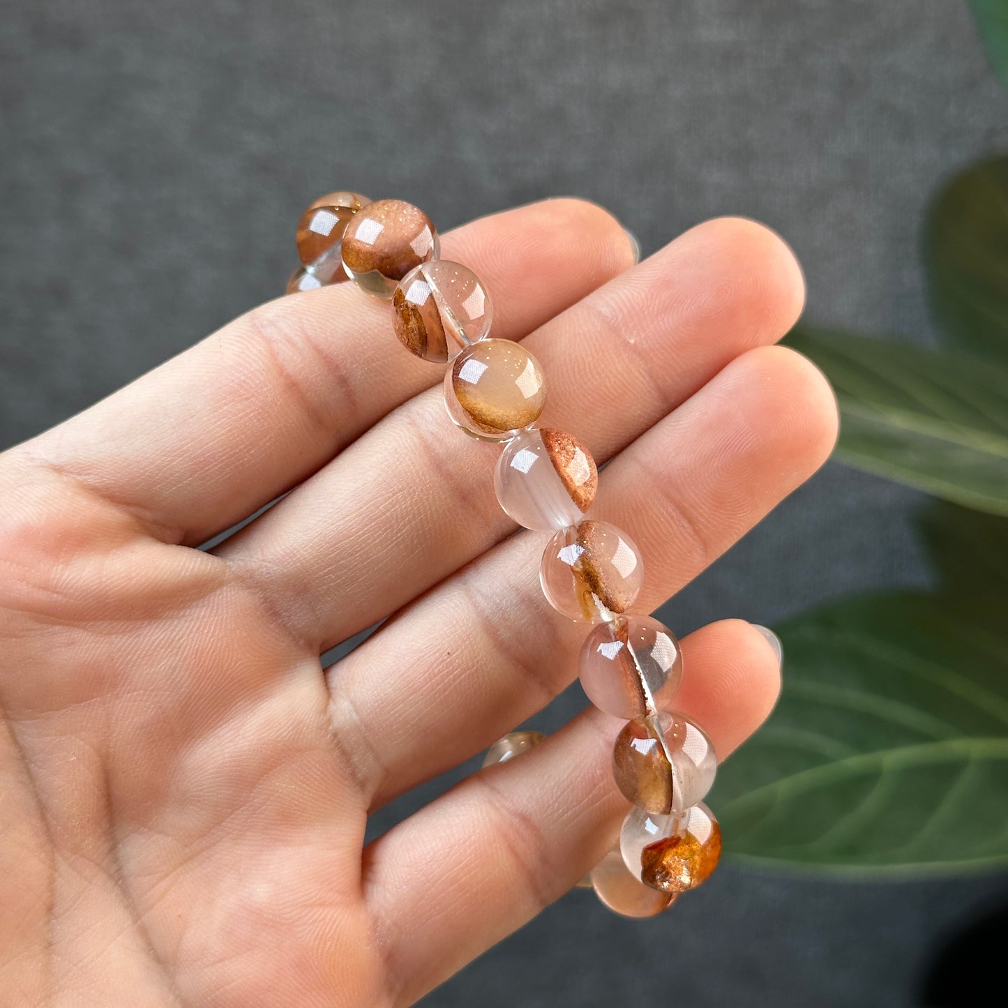 Natural Amphibole Golden Healer Bracelet Size 11 mm