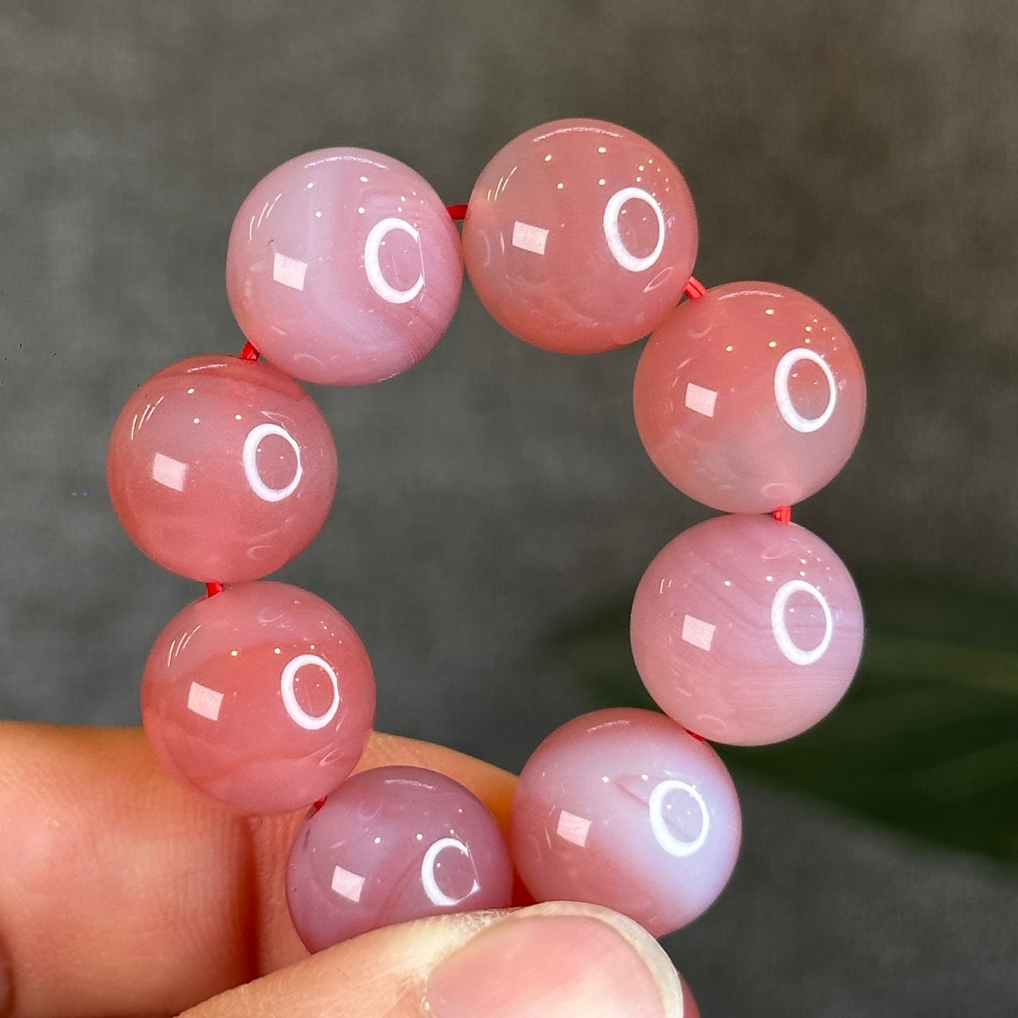 Bracelet en agate Yanyuan taille 12,5 mm