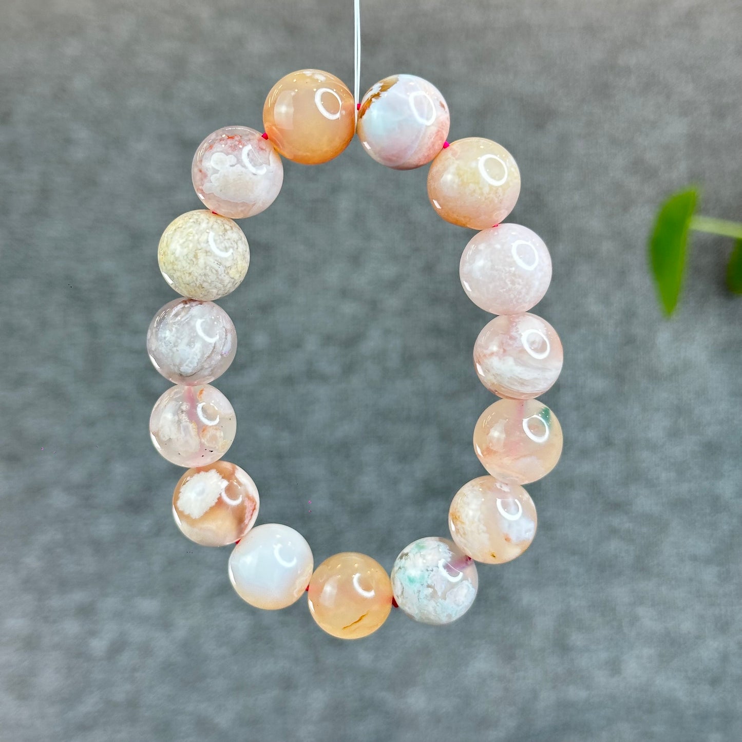 Bracelet Agate Florale Taille 14,5 mm