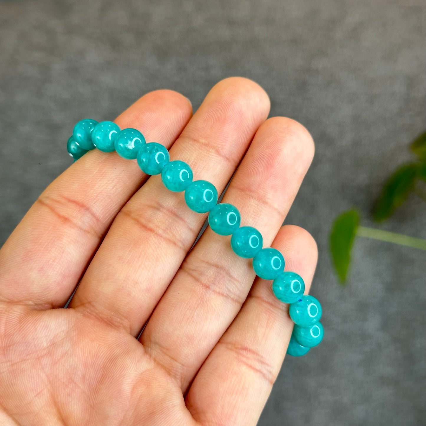 Natural Amazonite Bracelet 7.5 mm