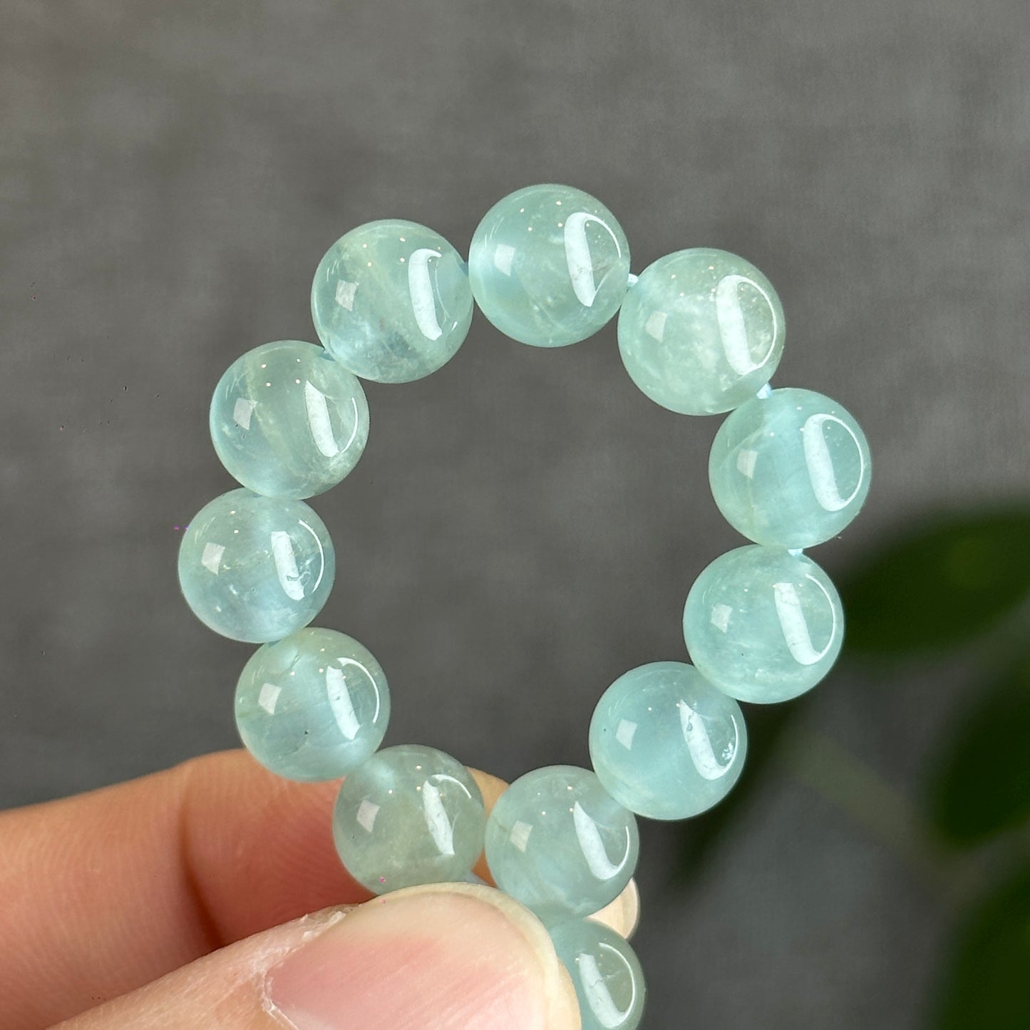 Seafoam Natural Aquamarine Strand Size 8mm From Brazil