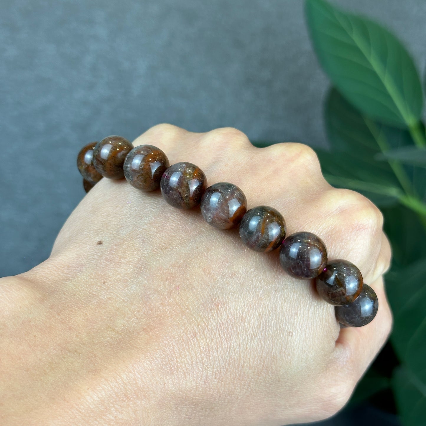 Natural Auralite Bracelet Size 12.4 mm