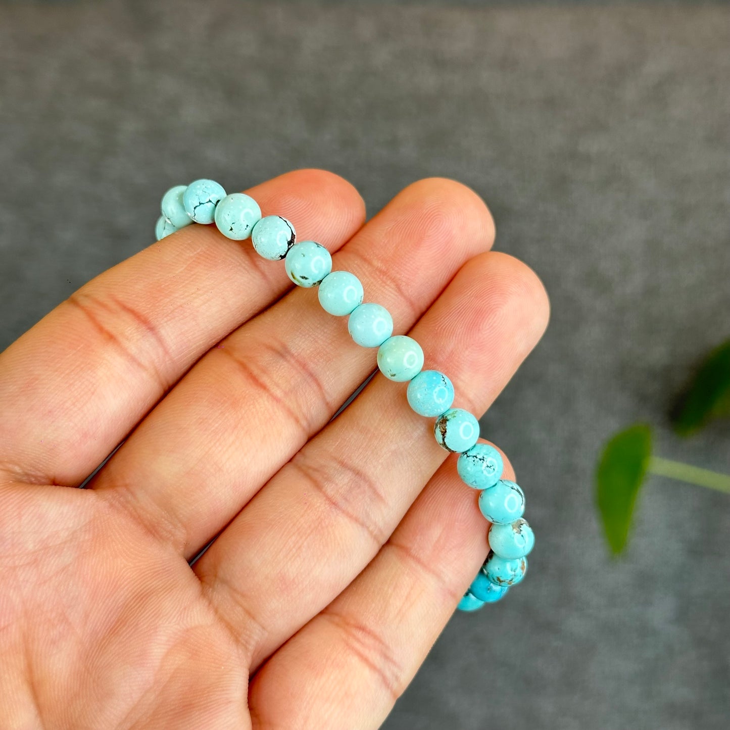 Bracelet Turquoise Naturel Taille 6,3 mm