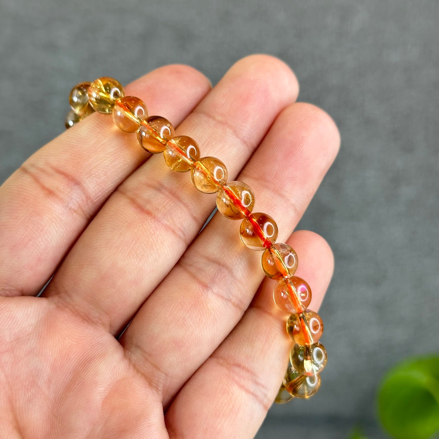 Natural Citrine Bracelet Size 7.5 mm