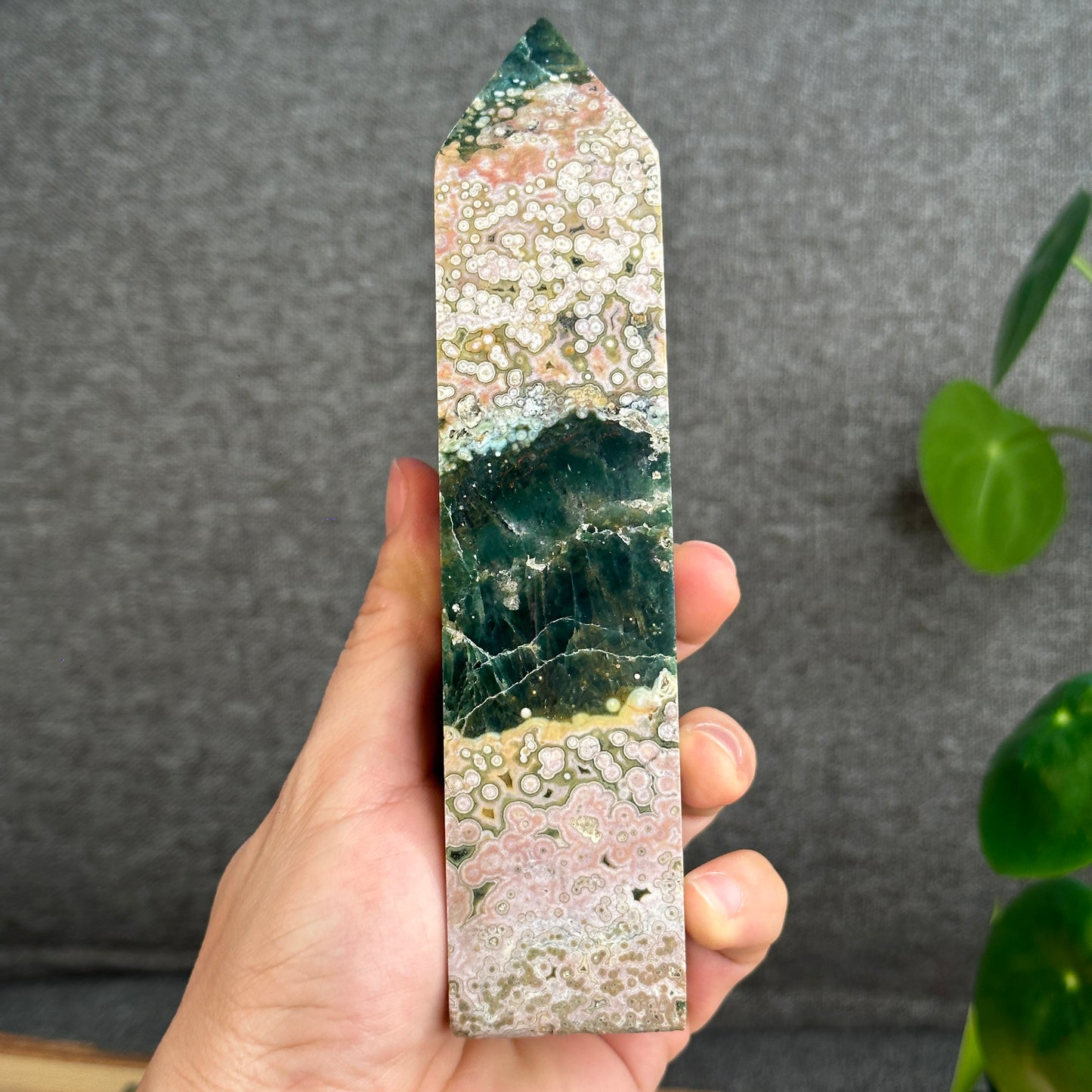 Natural Ocean Jasper Tower