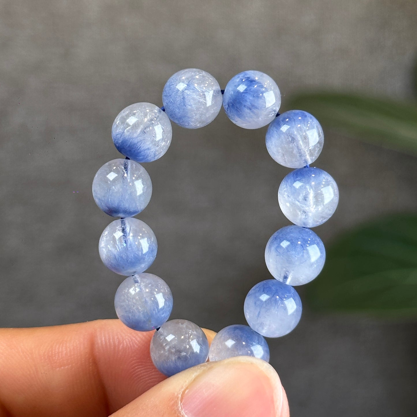 Natural Dumortierite Bracelet Size 9 mm