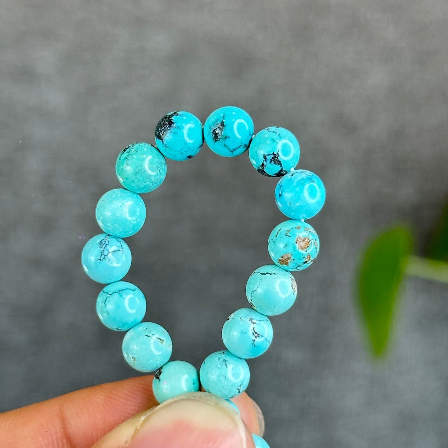 Bracelet Turquoise Naturel Taille 6,3 mm