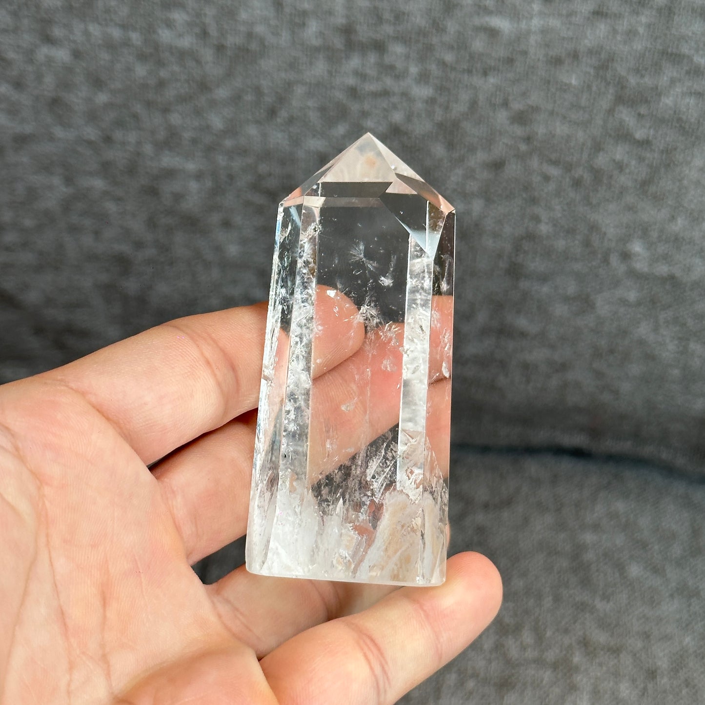 Natural Clear Quartz Tower