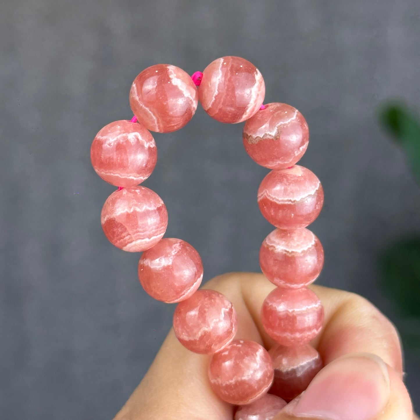 Bracelet Rhodochrosite Taille 9,5 mm