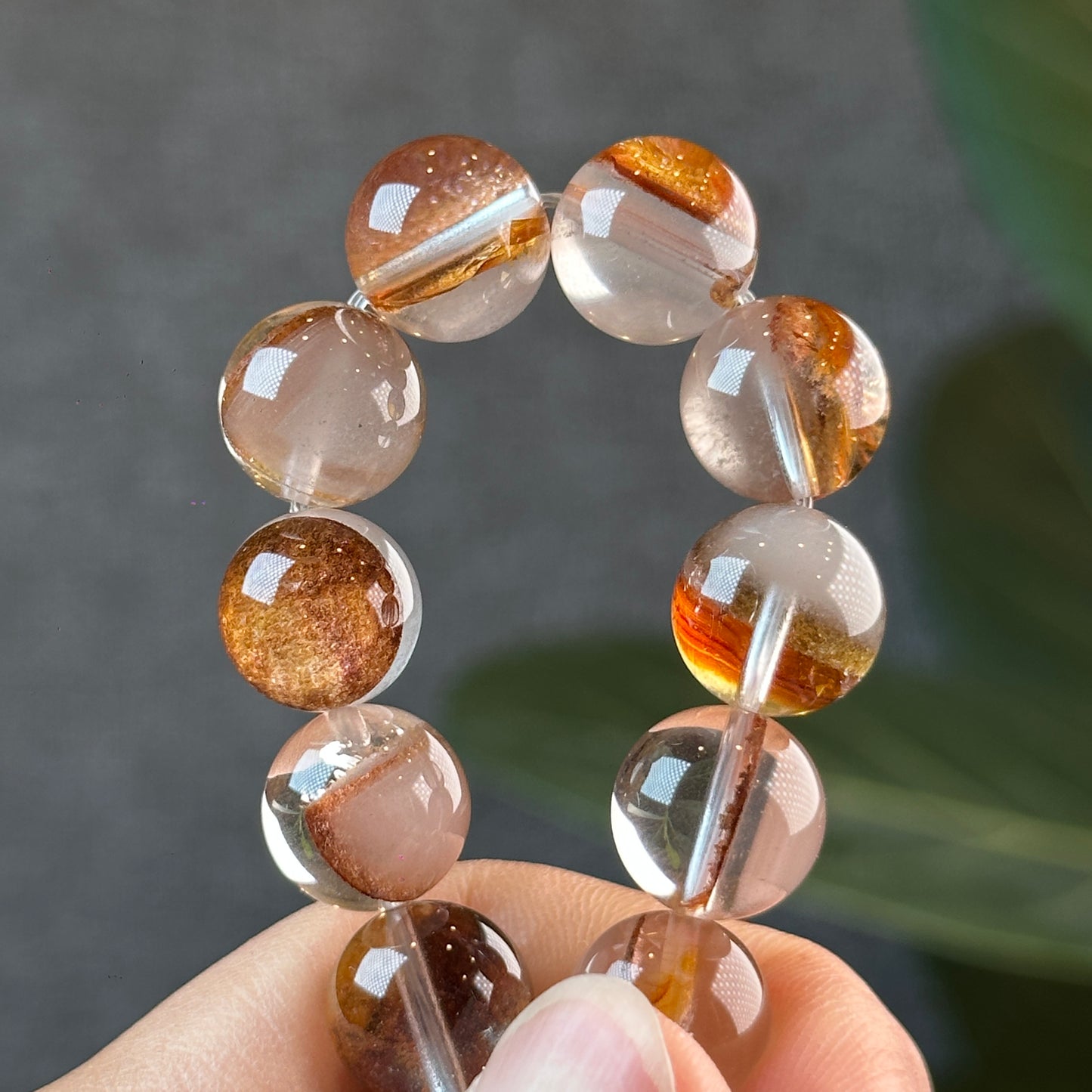 Natural Amphibole Golden Healer Bracelet Size 11 mm