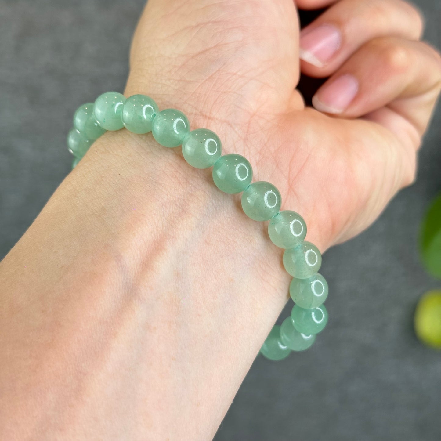 Natural Green Aventurine Bracelet Size 8 mm