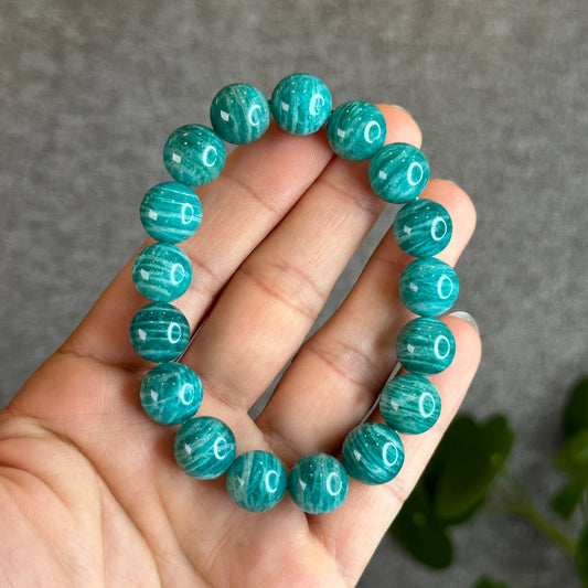 Natural Russian Amazonite Bracelet Size 12.3 mm
