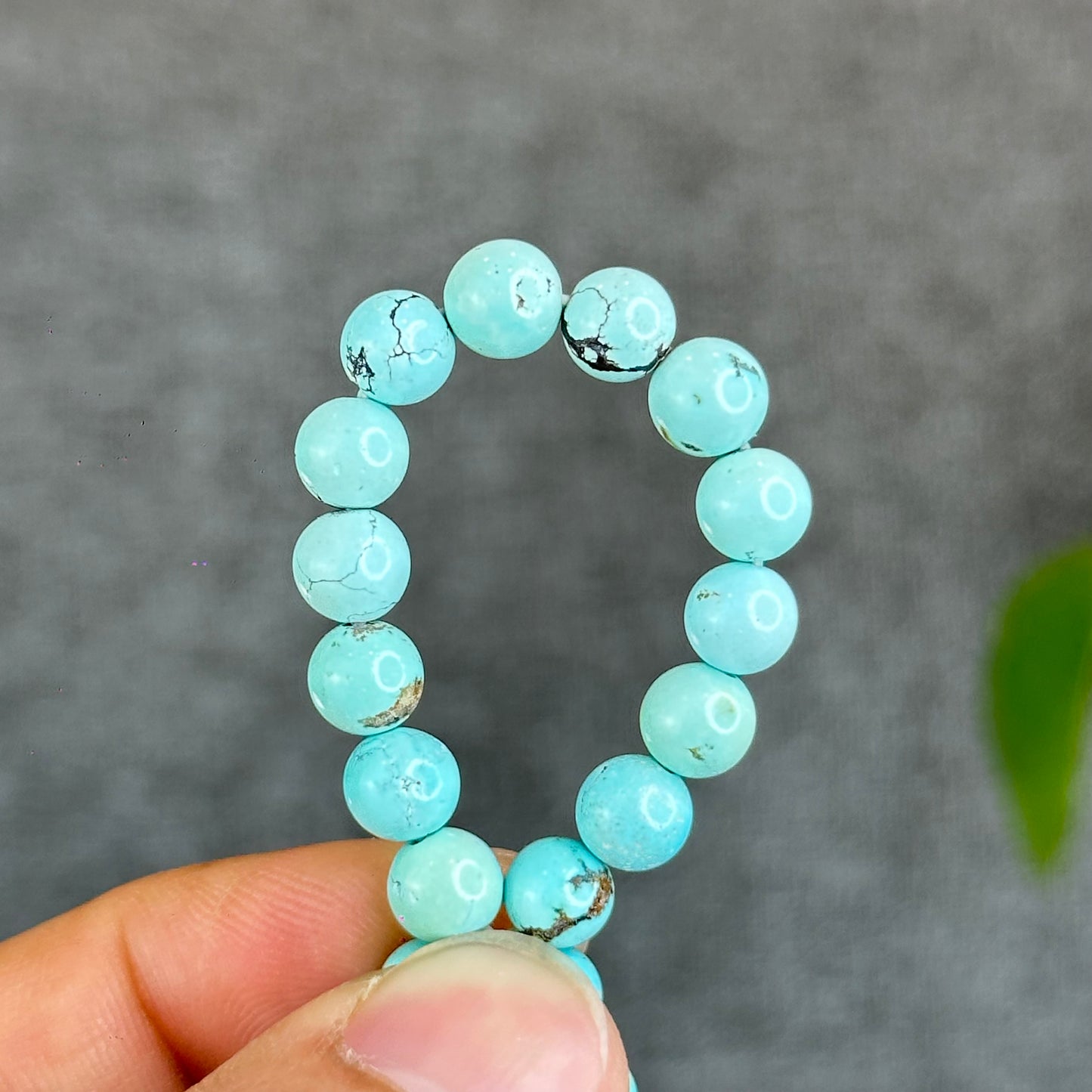 Bracelet Turquoise Naturel Taille 6,3 mm