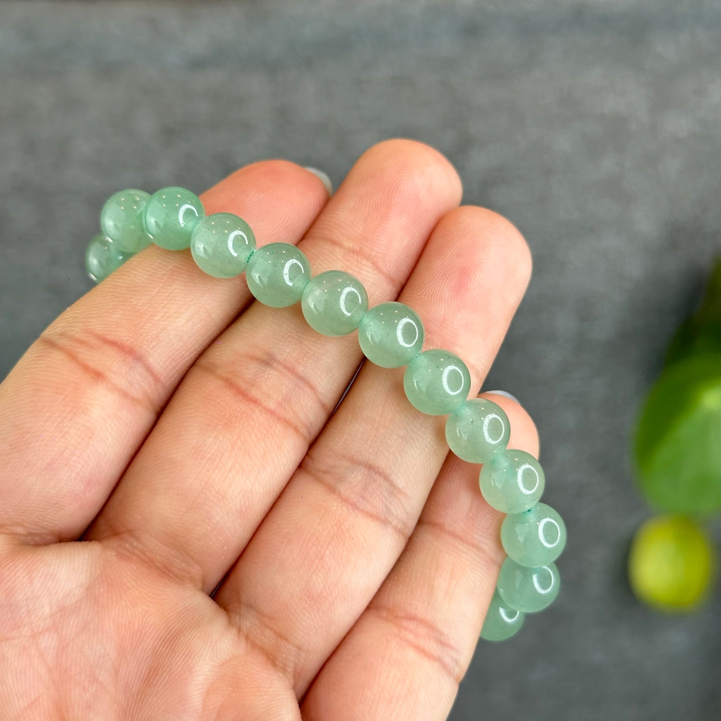 Natural Green Aventurine Bracelet Size 8 mm