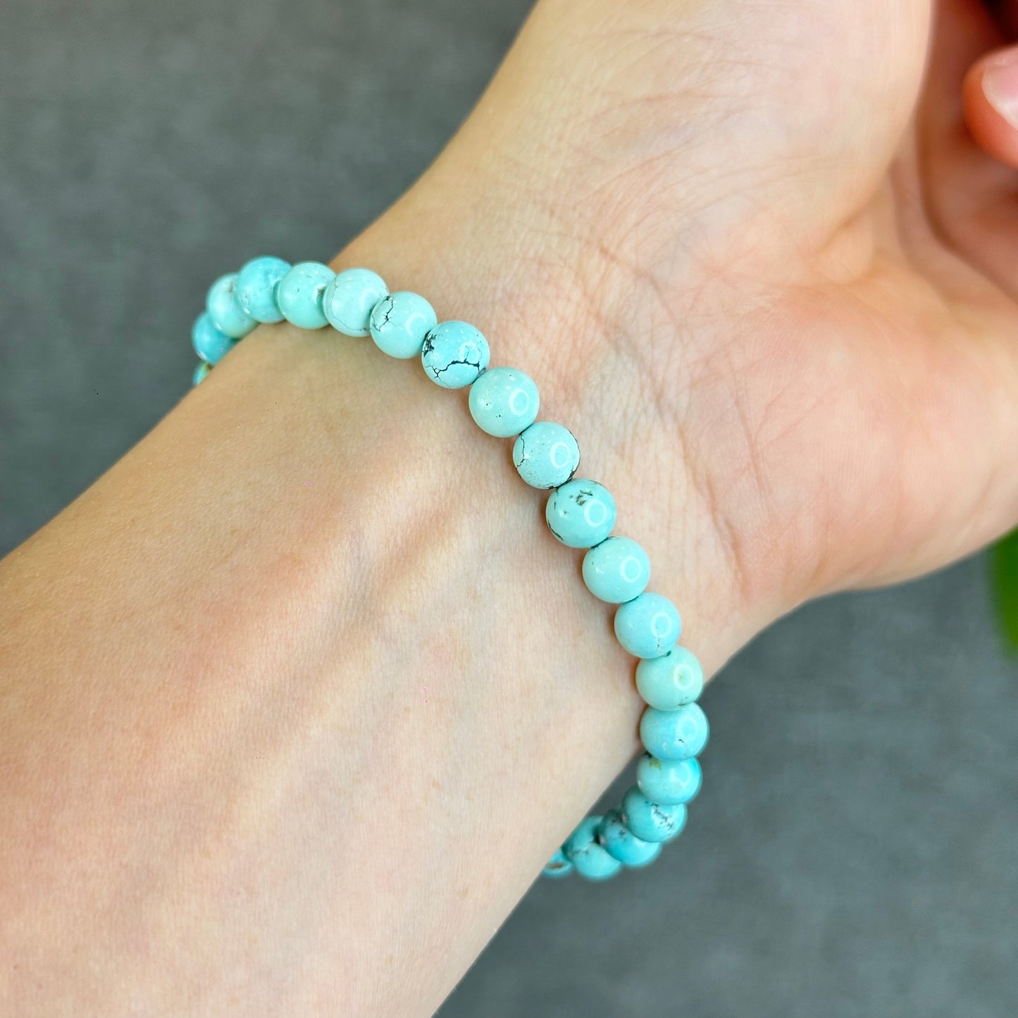 Bracelet Turquoise Naturel Taille 6,3 mm