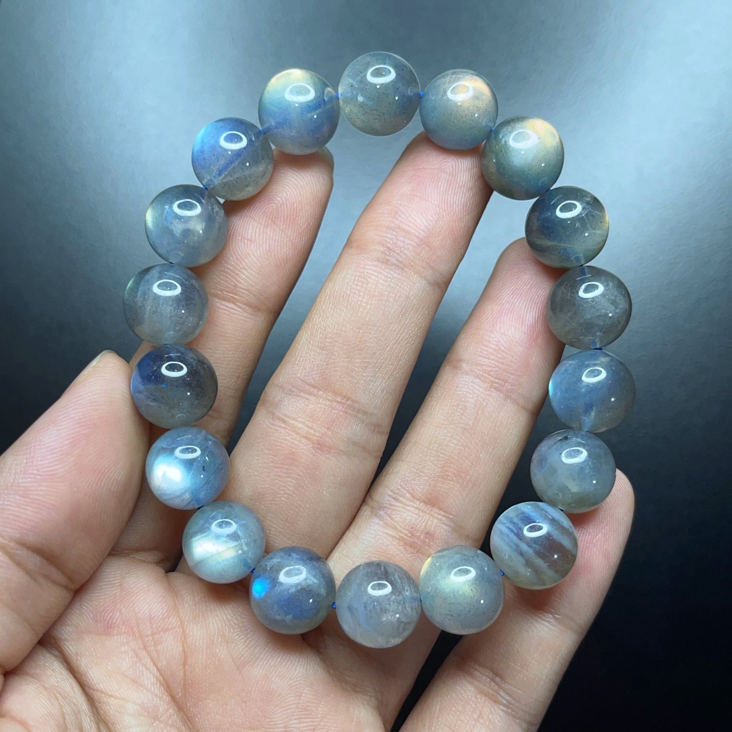 Natural Labradorite VIP Bracelet Size 11 mm