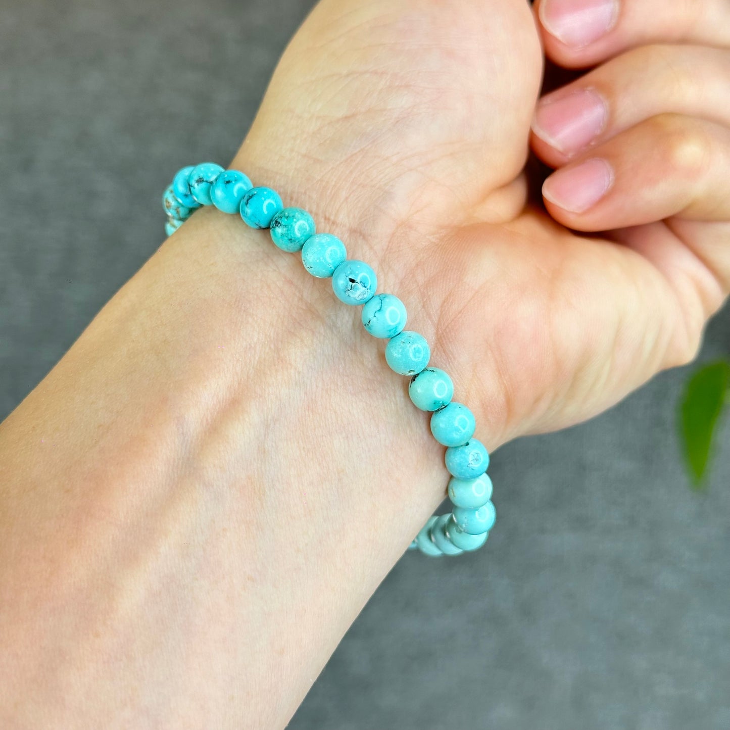 Bracelet Turquoise Naturel Taille 6,3 mm