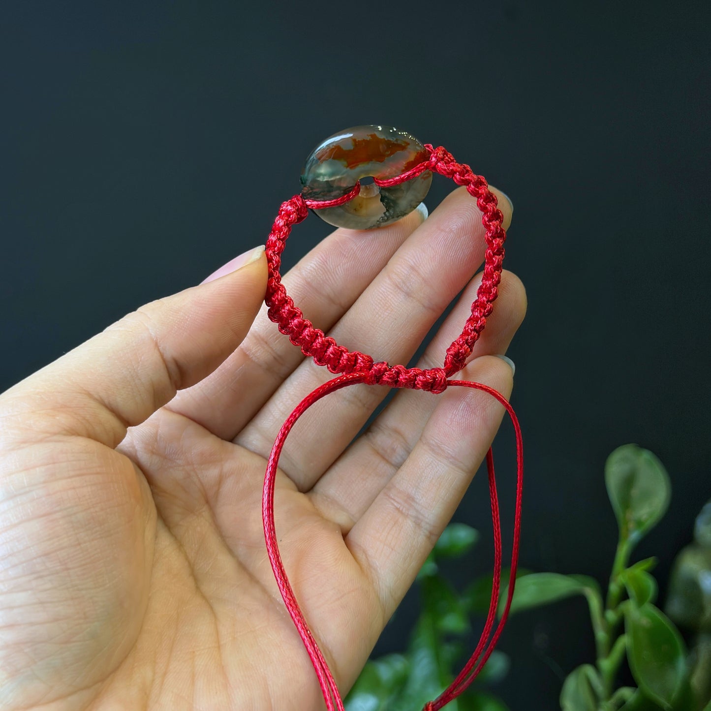 Dong Dieu Moss Agate Braided Bracelet