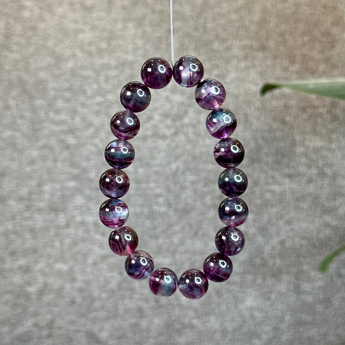 Natural Mermaid Fluorite Bracelet Size 12 mm