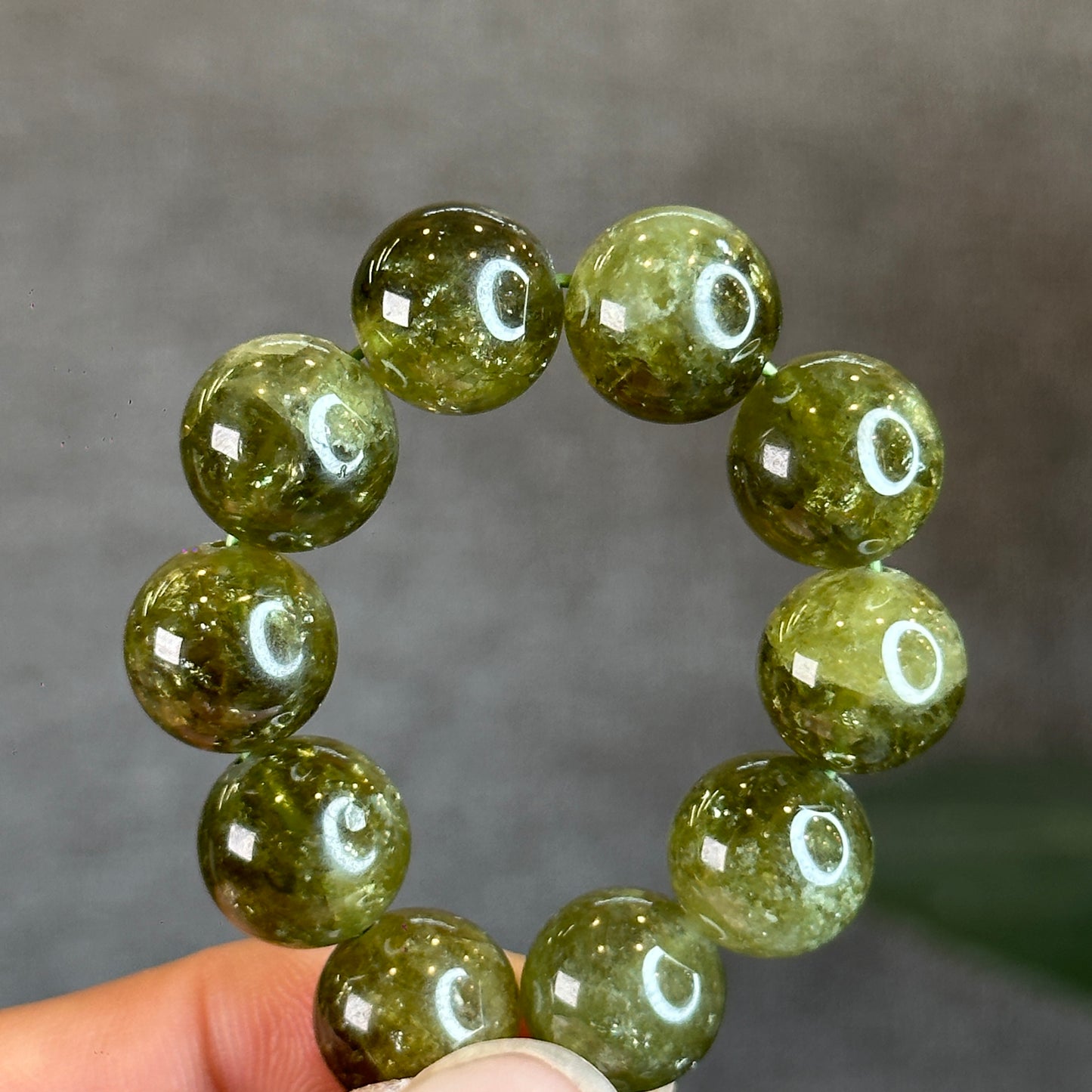 Natural Green Garnet Tsavorite Bracelet Size 11 mm
