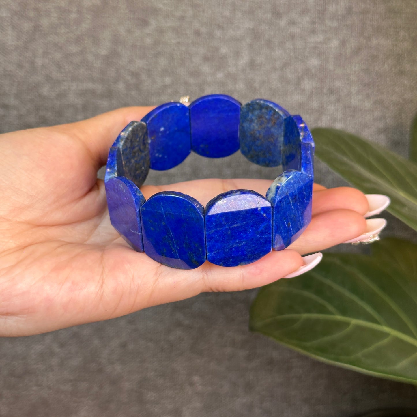 Square Natural Lapis Lazuli Bracelet Size 26 mm
